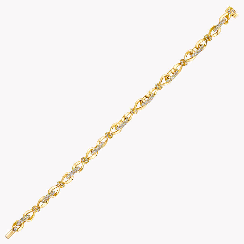 Tilda's Bow Diamond Link Bracelet 