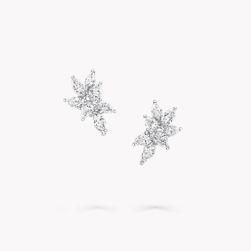 Multi-shape Diamond Small Stud Earrings, , hi-res