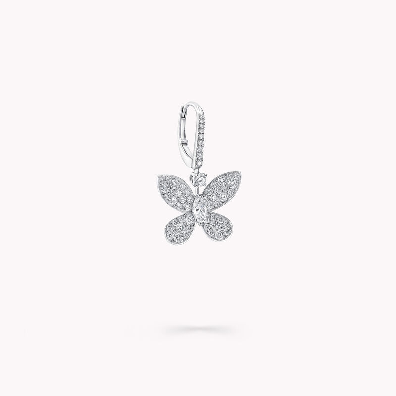 Boucles d'oreilles « goutte » en diamants Pavé Butterfly, , hi-res
