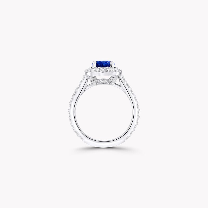 Icon Oval Sapphire and Diamond Engagement Ring