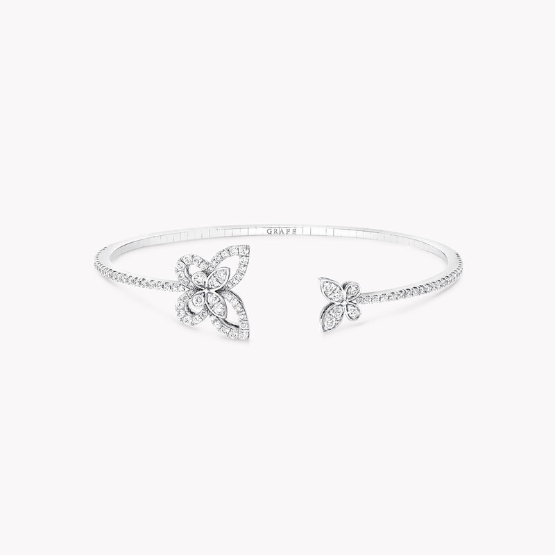 Bracelet rigide ouvert en diamants Butterfly Silhouette, , hi-res