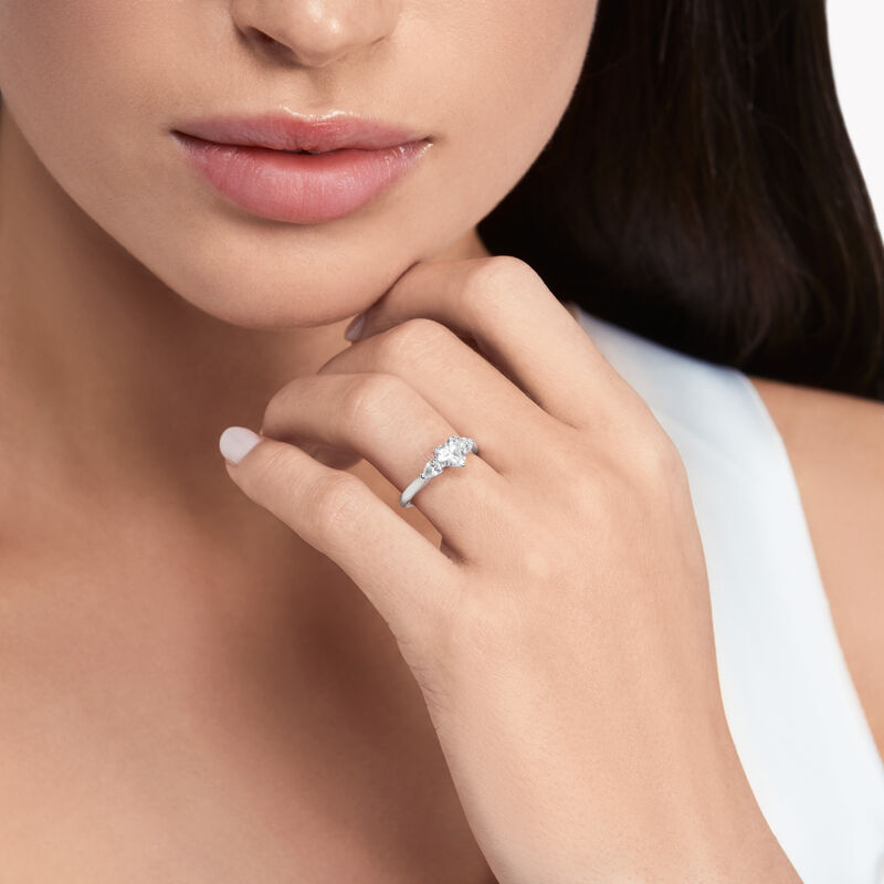 Promise Heart Shape Diamond Engagement Ring, , hi-res