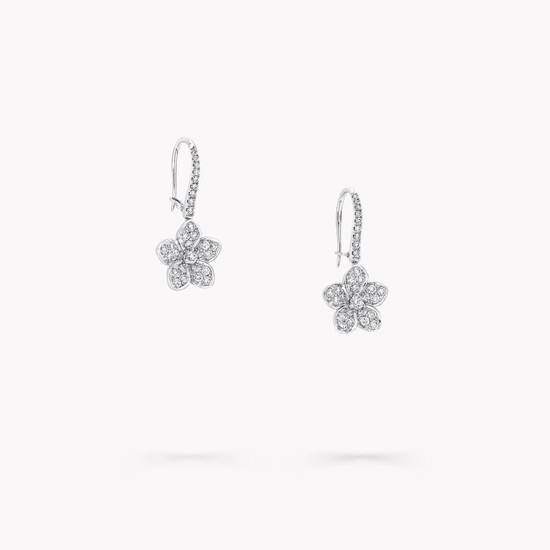 Wild Flower Pavé Diamond Earrings