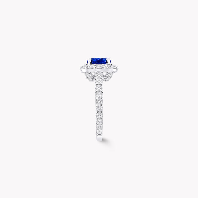 Icon Oval Sapphire and Diamond Engagement Ring