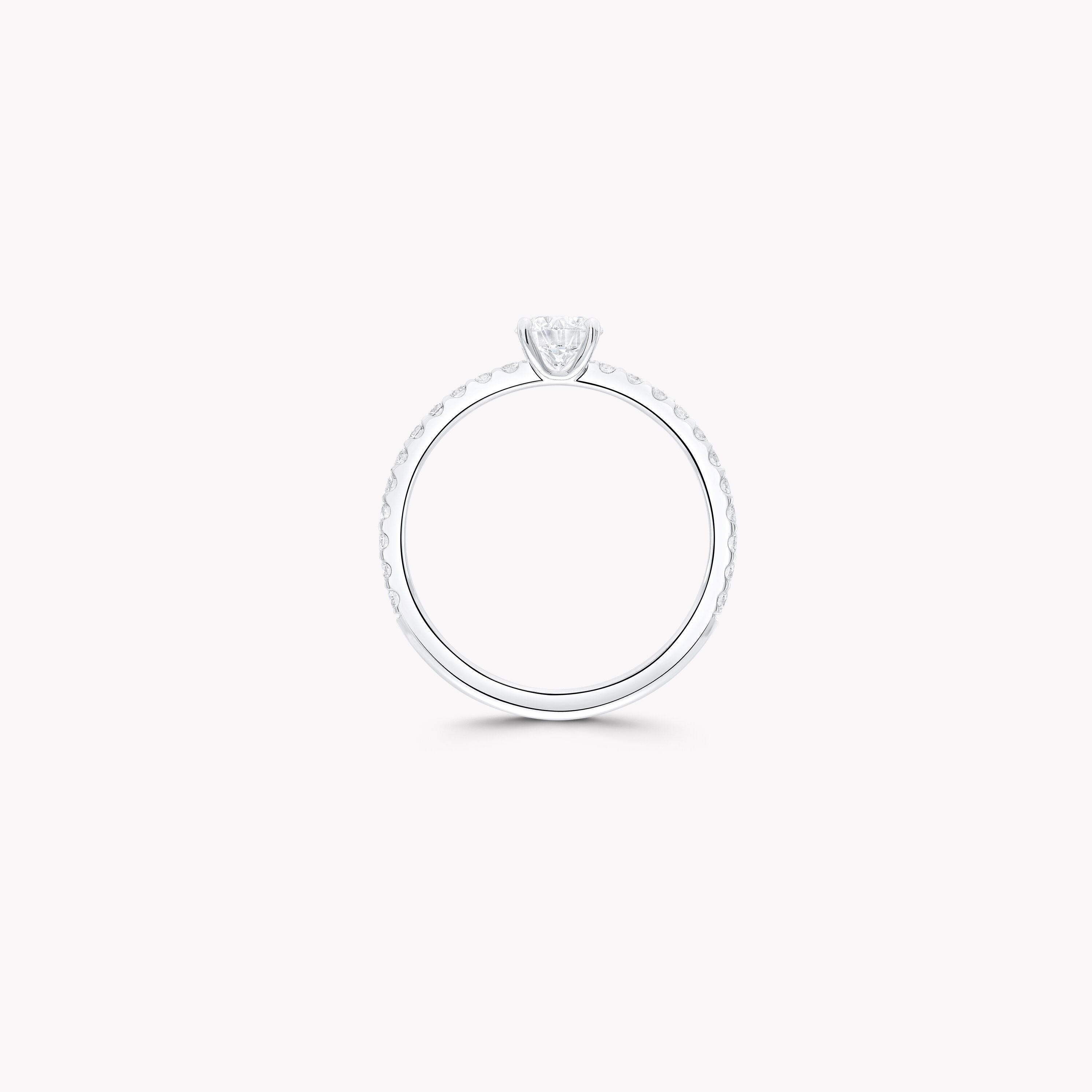 フーフー ラウンドブリリアントカット ダイヤモンド リング, - Graff