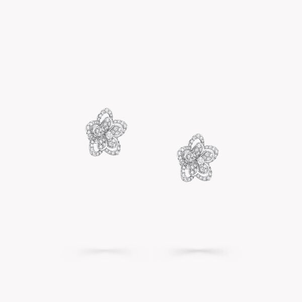 Wild Flower large diamond stud earrings, , hi-res