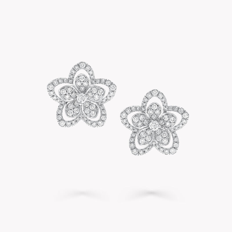Wild Flower Large Diamond Stud Earrings, , hi-res