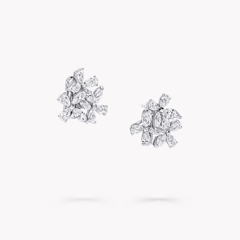 Triple Classic Butterfly Diamond Earrings, , hi-res