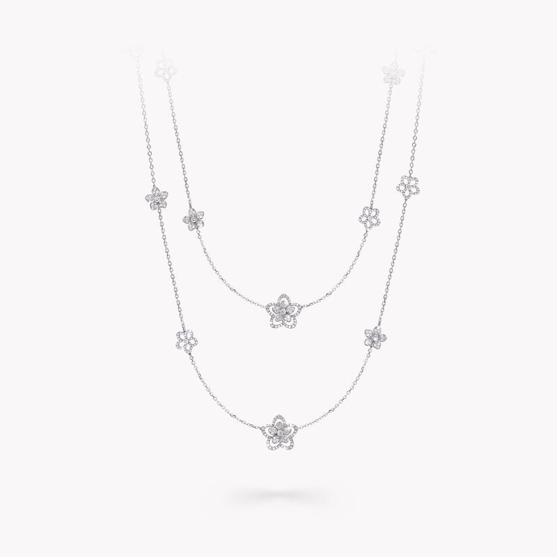 Wild Flower Diamond Sautoir Necklace