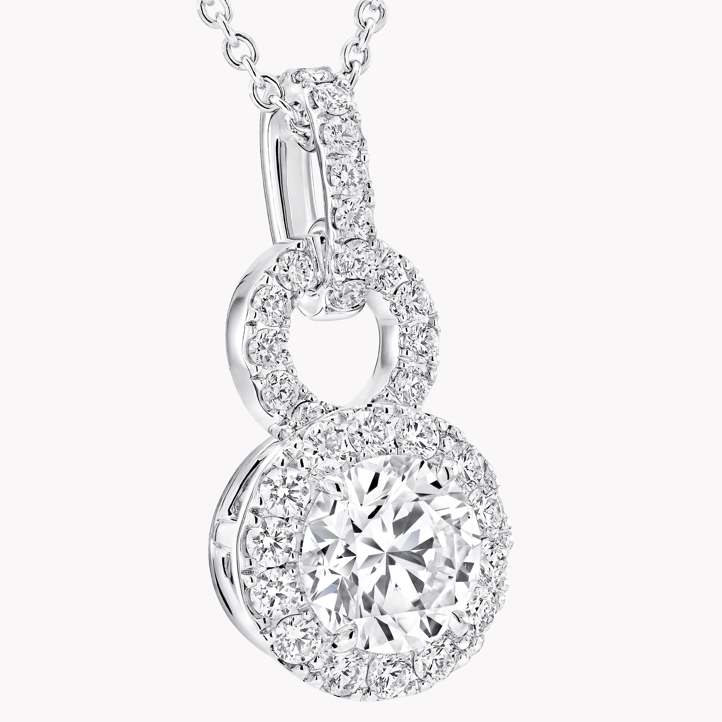 Icon 8 Round Diamond Pendant , - Graff