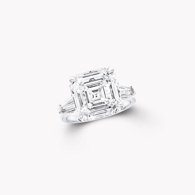 Emerald Cut Diamond High Jewellery Ring