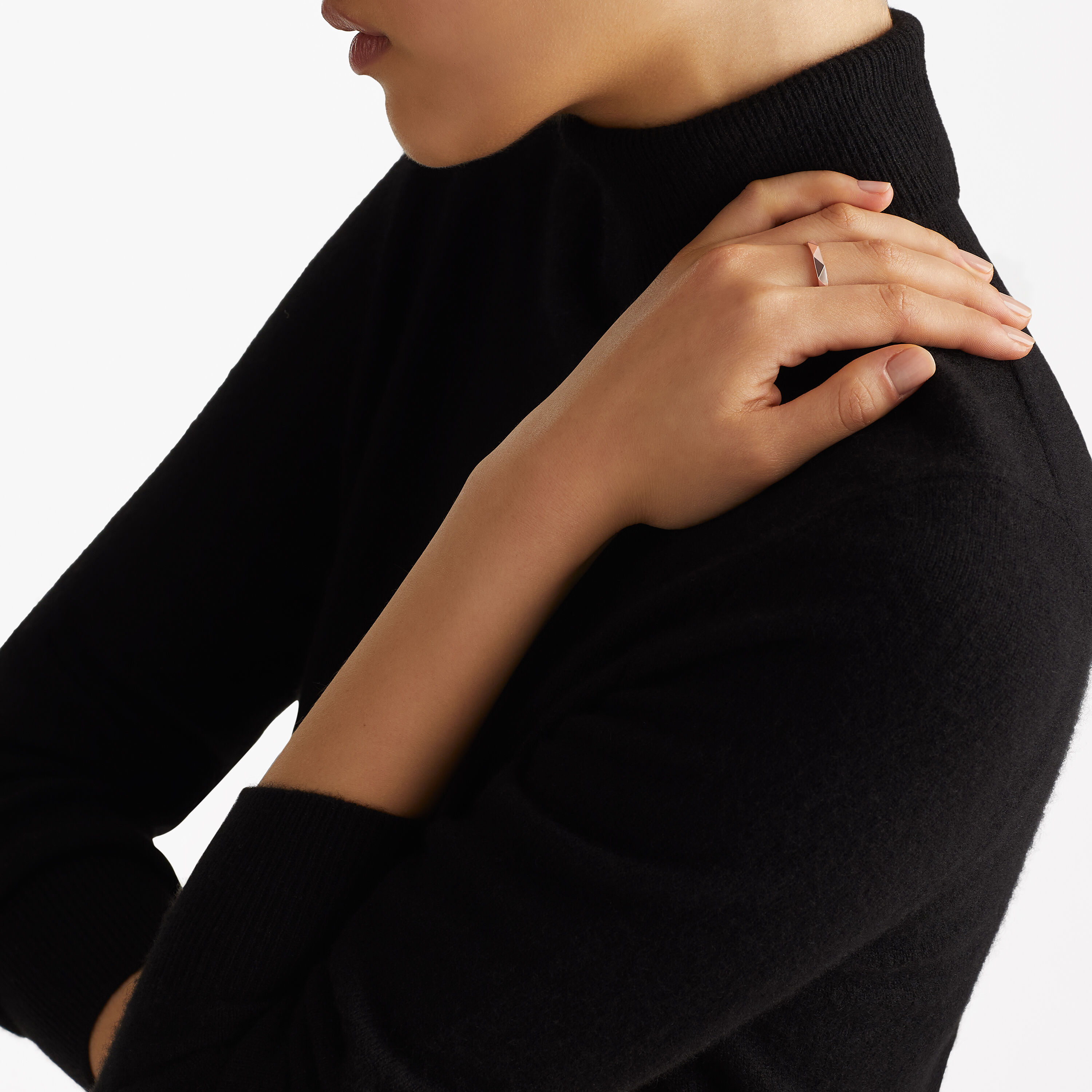 ローレンス グラフ シグネチャー バンド, ローズゴールド、3.2㎜ - Graff