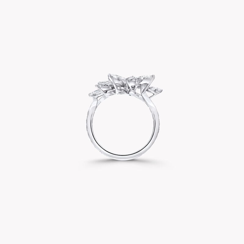 Pear Shape and Marquise Cut Diamond Ring