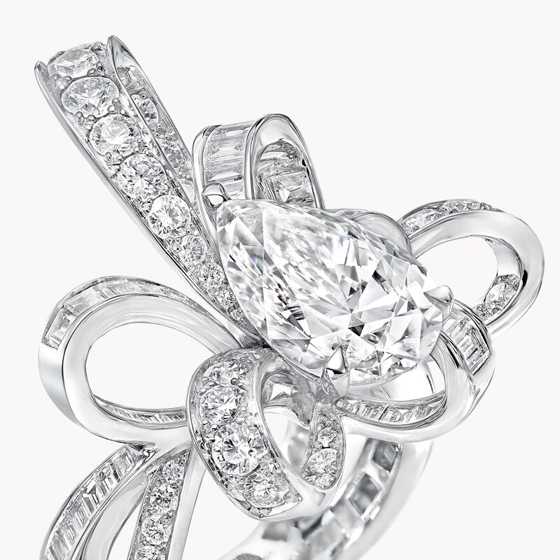 Tilda’s Bow Pear Shape Diamond Ring