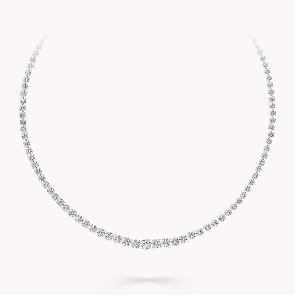 Round Diamond Necklace, , hi-res