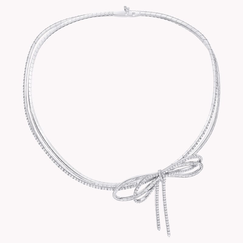 Tilda&rsquo;s Bow Diamond Double Strand Necklace