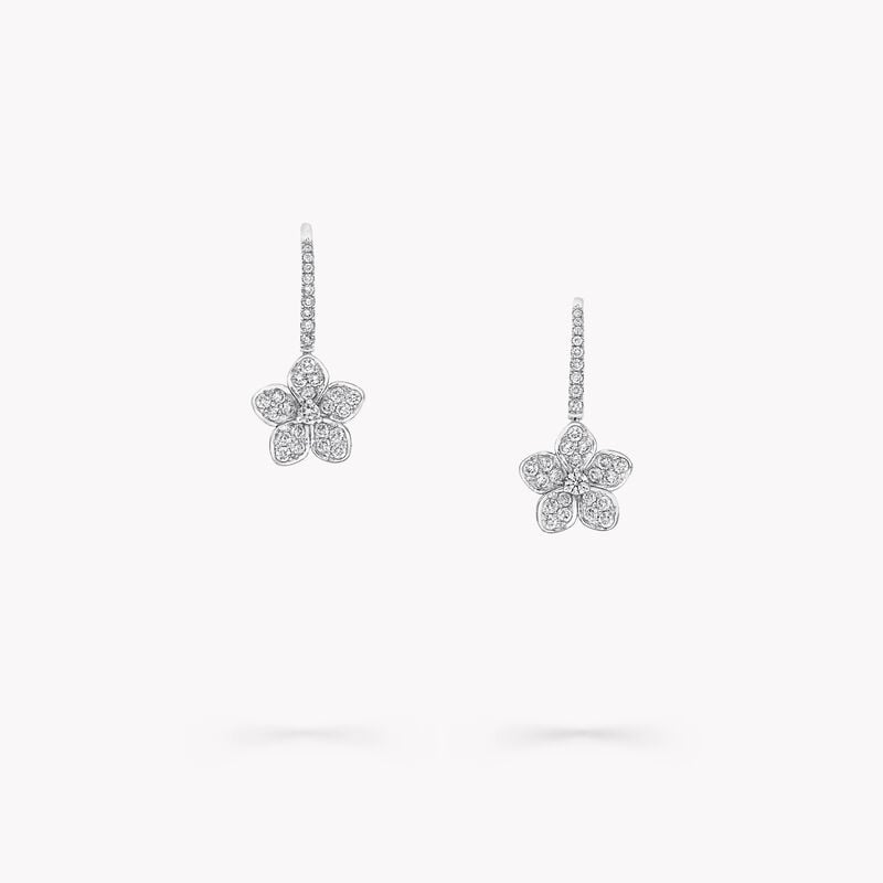 Wild Flower Pavé Diamond Earrings