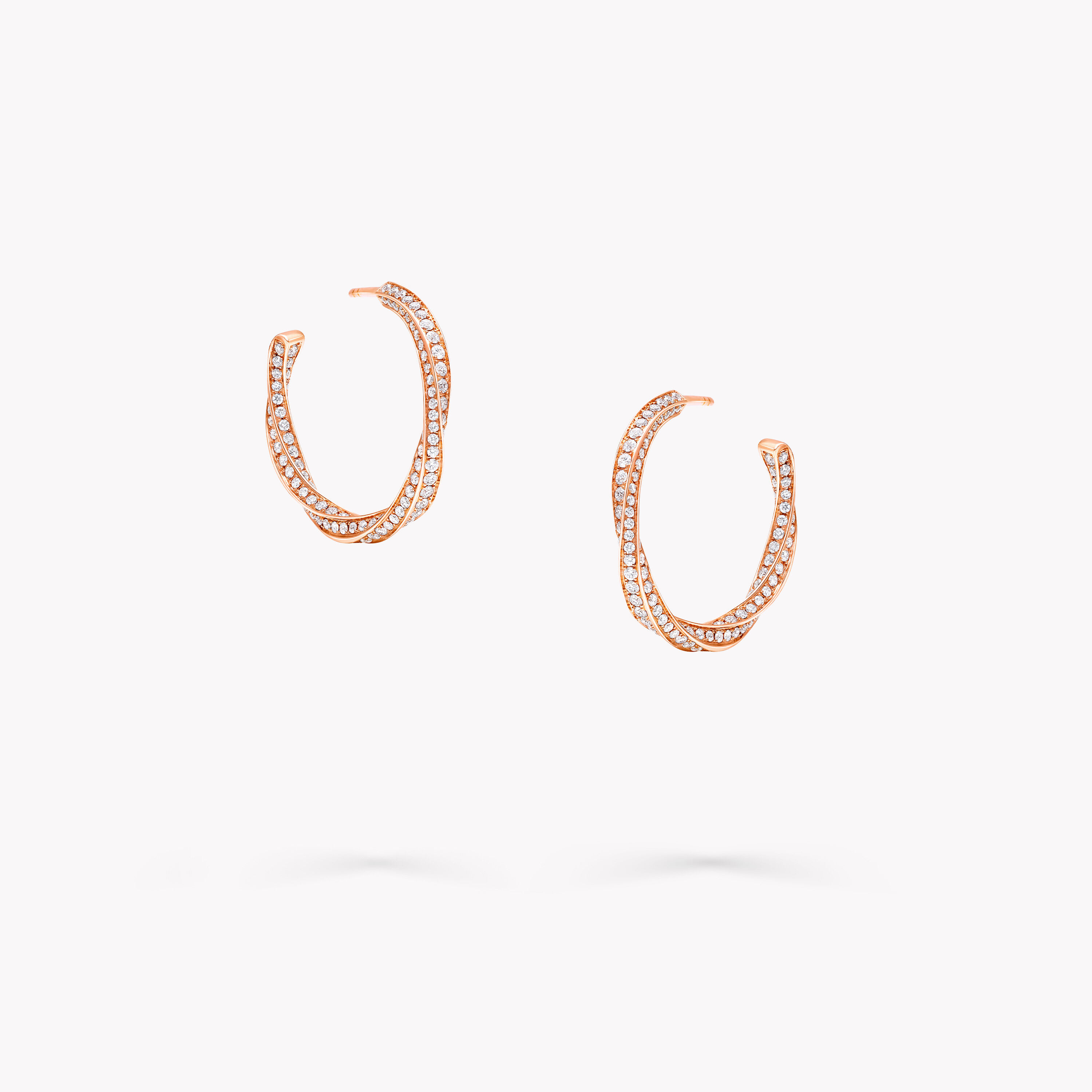 Rose Gold CZ Hoop Earrings – VOYLLA