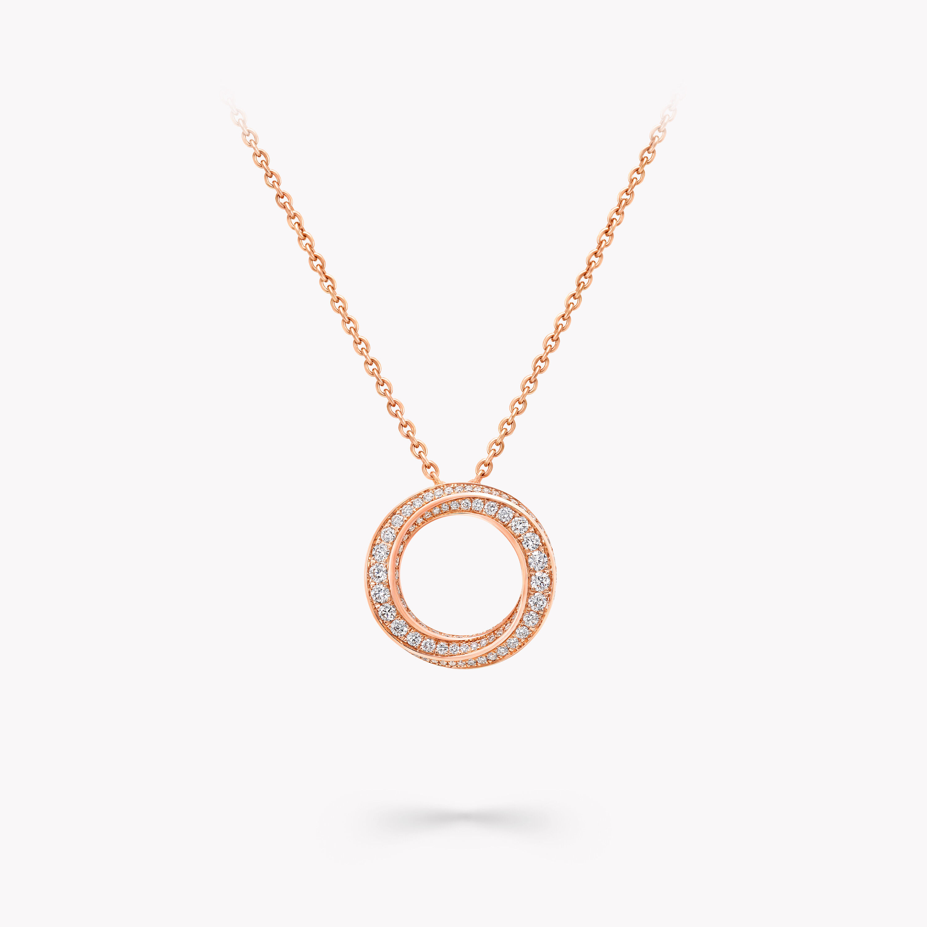 Rose Gold Double Disc Necklace | Personalised Jewellery from The Silver  Store