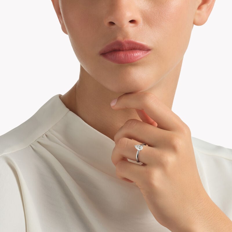 Paragon Pear Shape Diamond Engagement Ring