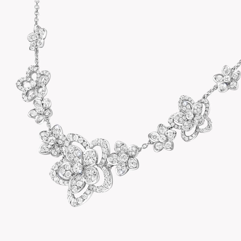 Wild Flower Multi Diamond Necklace