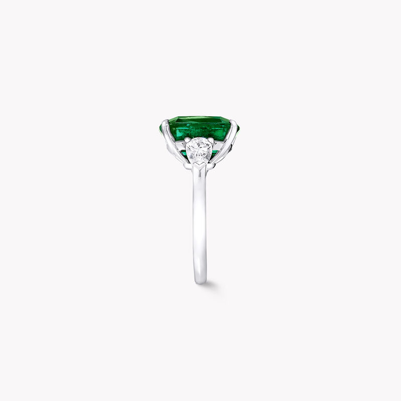 枕形切割祖母綠高級珠寶戒指, , hi-res