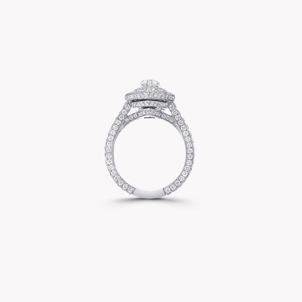 Twin Constellation Pear Shape Diamond Engagement Ring, , hi-res