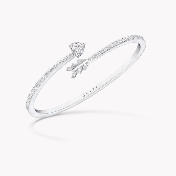 Bracelet rigide en diamants Duet en forme de flèche à enrouler autour du poignet, , hi-res