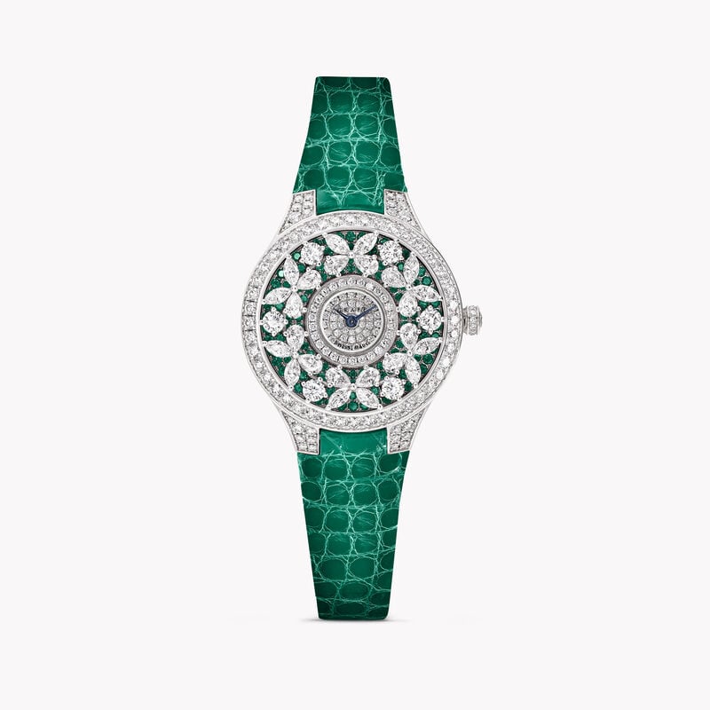Classic Butterfly祖母綠和鑽石腕錶, , hi-res