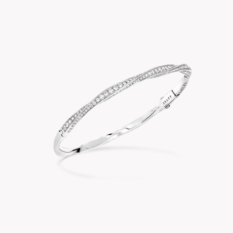Bracelet rigide en pavés de diamants Spiral, , hi-res