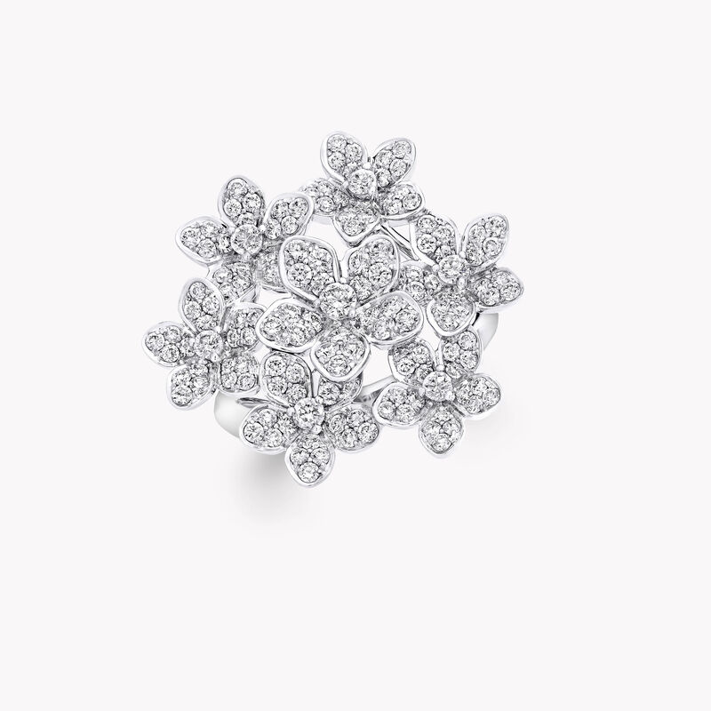 Wild Flower large diamond cluster ring, Diamond | Graff