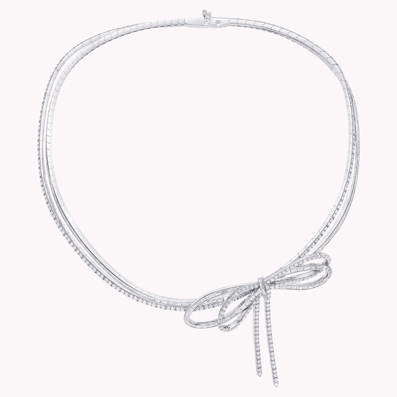 Tilda’s Bow Diamond Double Strand Necklace