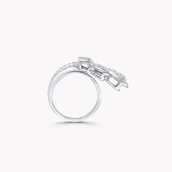 Duet Pear Shape Diamond Ring, , hi-res