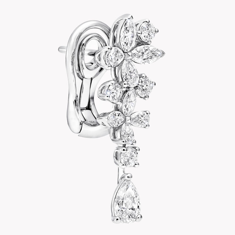 Classic Butterfly Diamond Drop Earrings