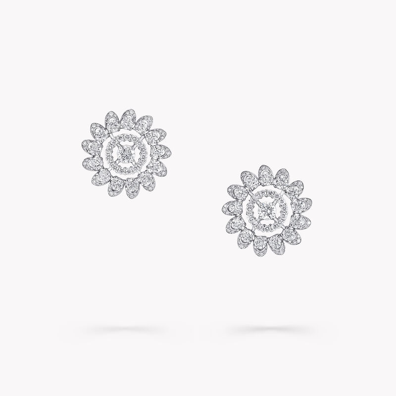 Boucles d&rsquo;oreilles en diamants motif Portail Graff