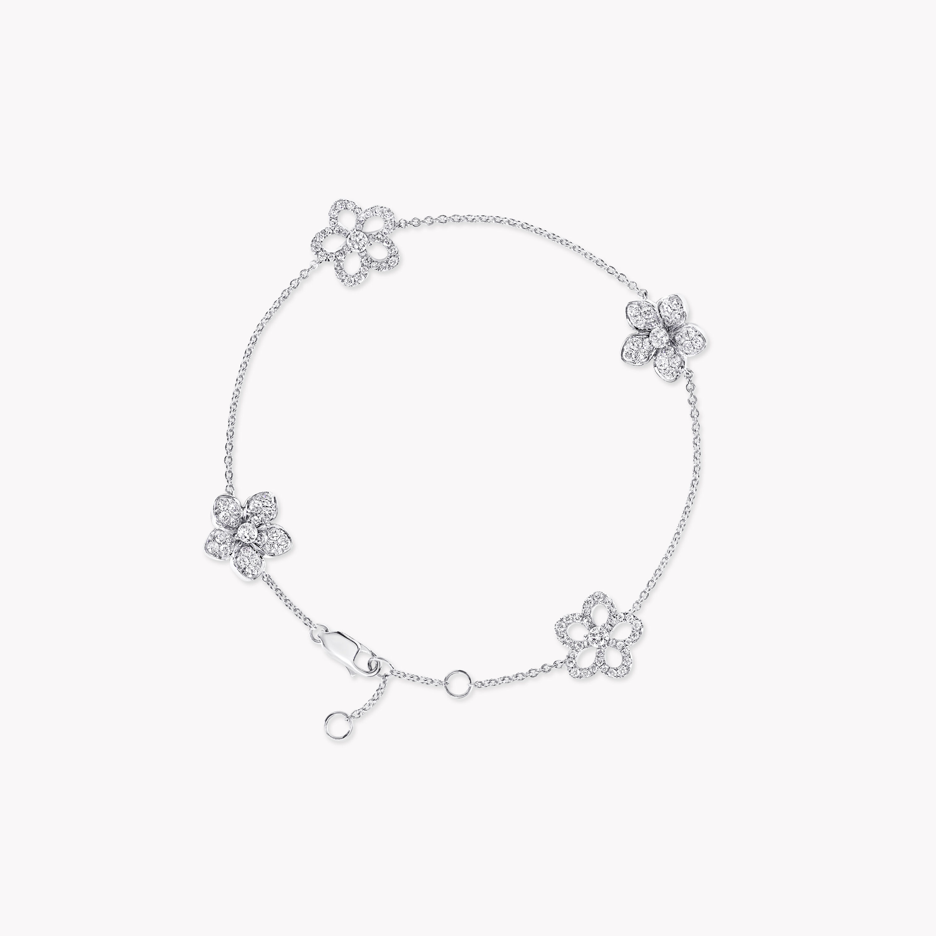 Buy Floral Diamond Bracelet Online  ORRA
