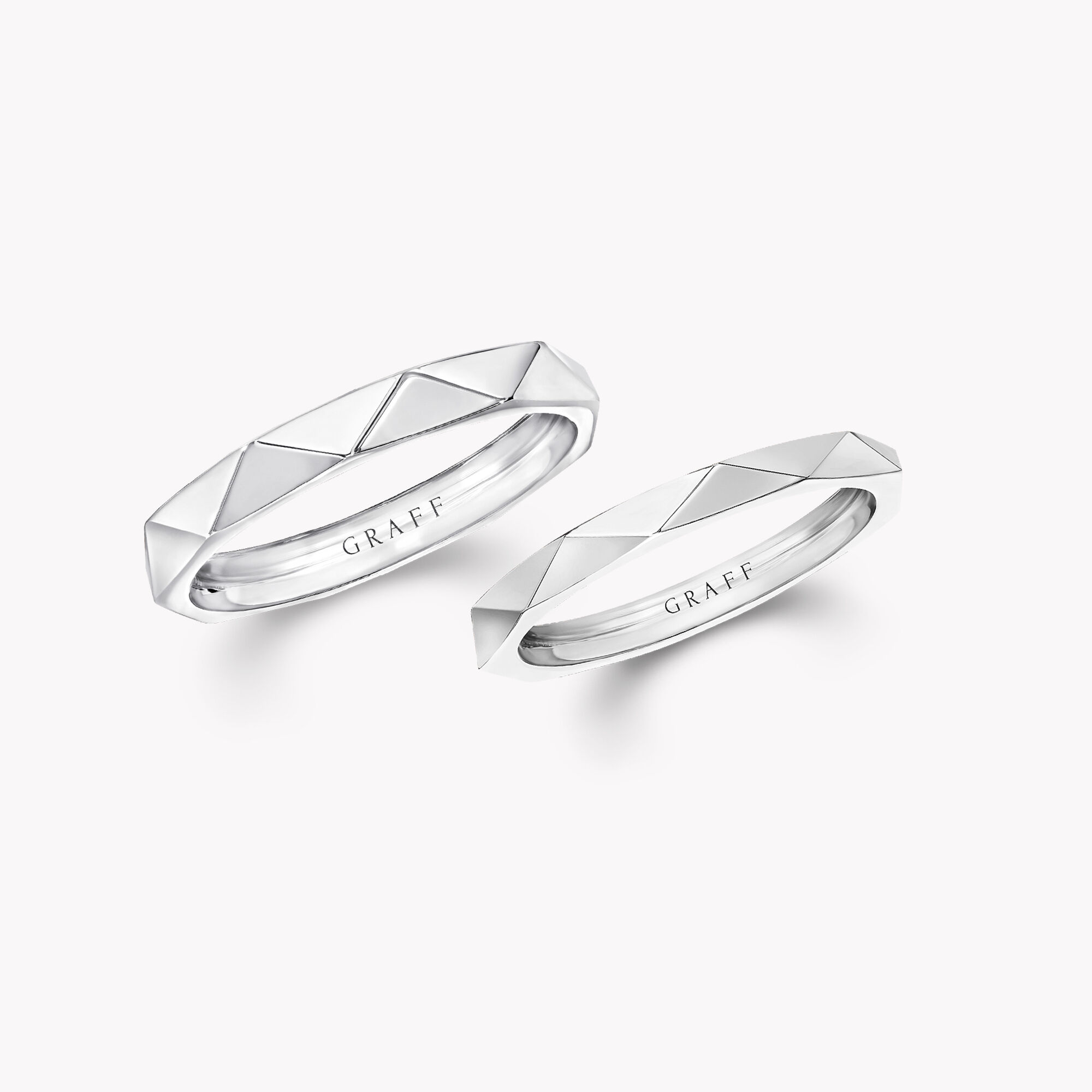 ローレンス グラフ シグネチャー バンド セット, White Gold - Graff