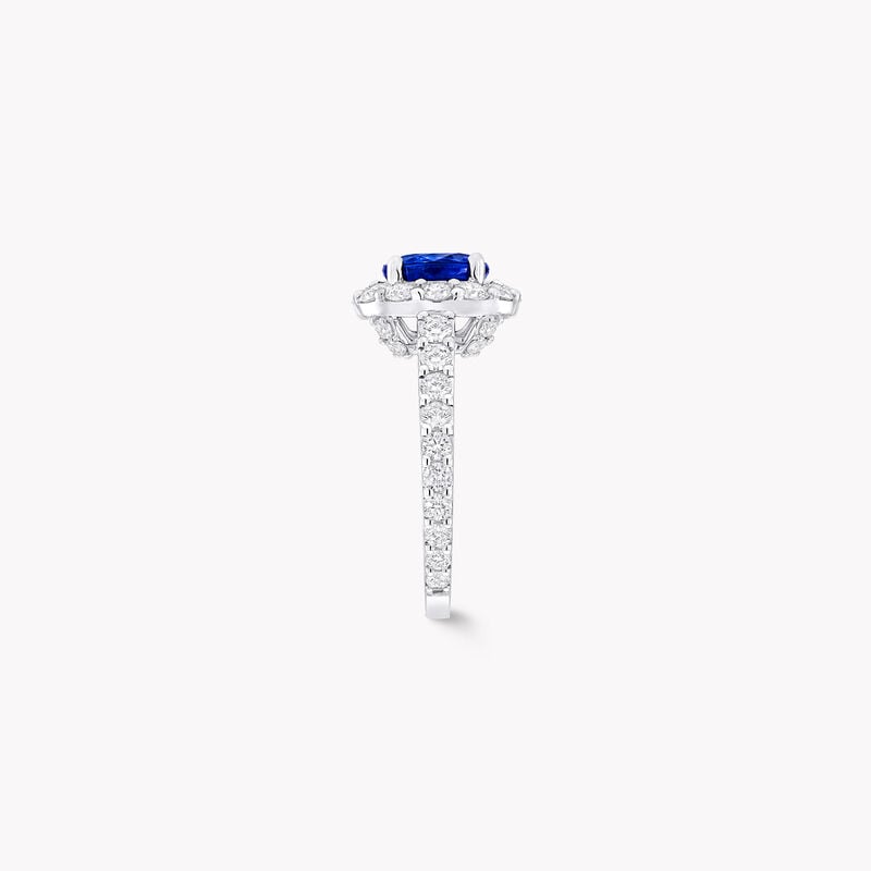 Icon Oval Sapphire and Diamond Engagement Ring