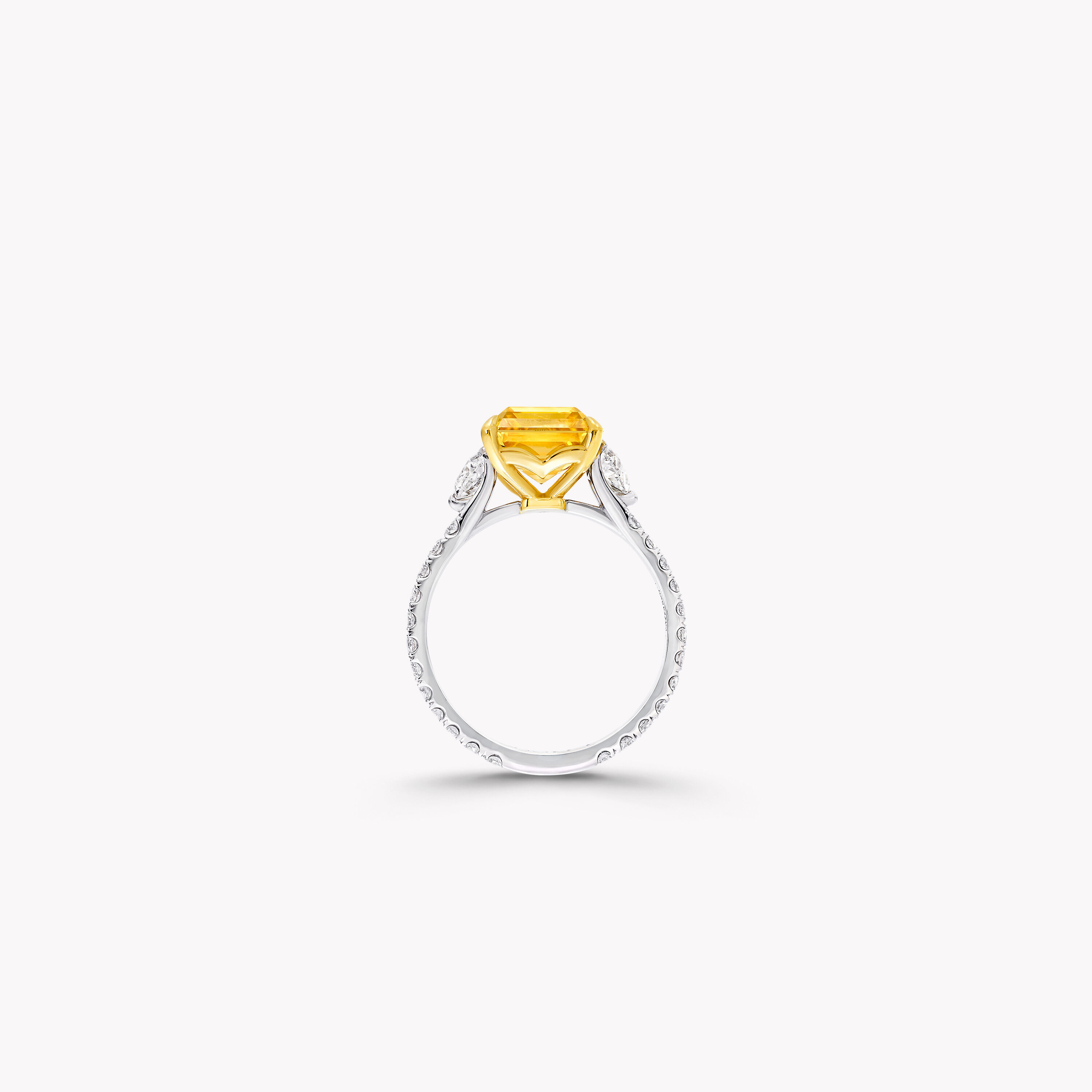 Fancy Vivid Yellow Diamond Ring - Bopies Diamonds & Fine Jewelry