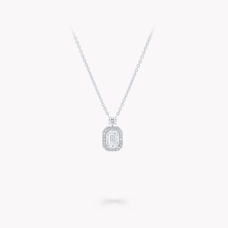 Constellation Emerald Cut Diamond Pendant 