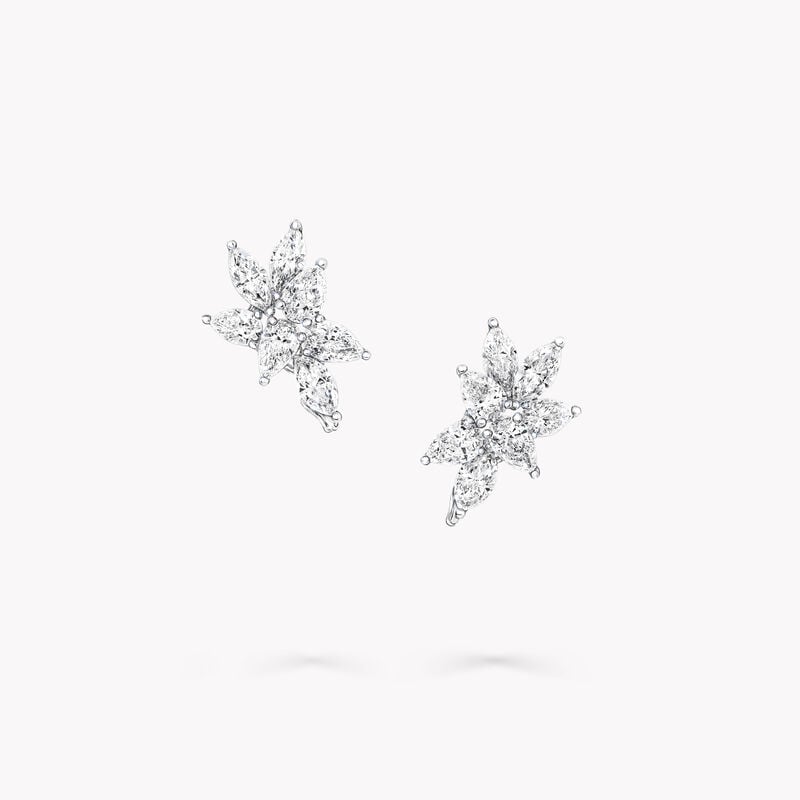 Multi-shape Diamond Small Stud Earrings