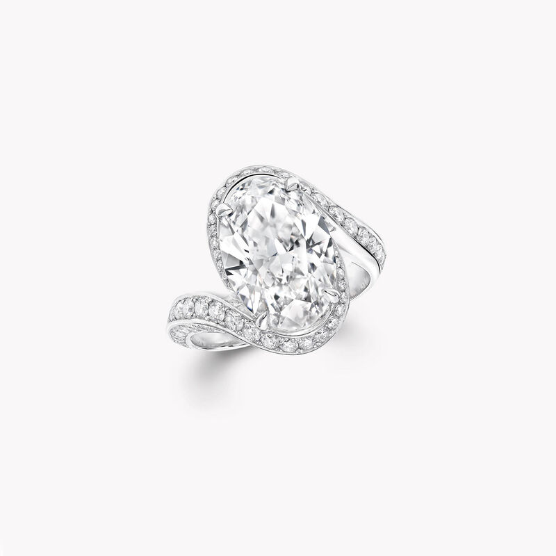 橢圓形鑽石高級珠寶戒指, , hi-res