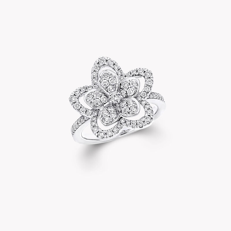 Wild Flower Diamond Ring