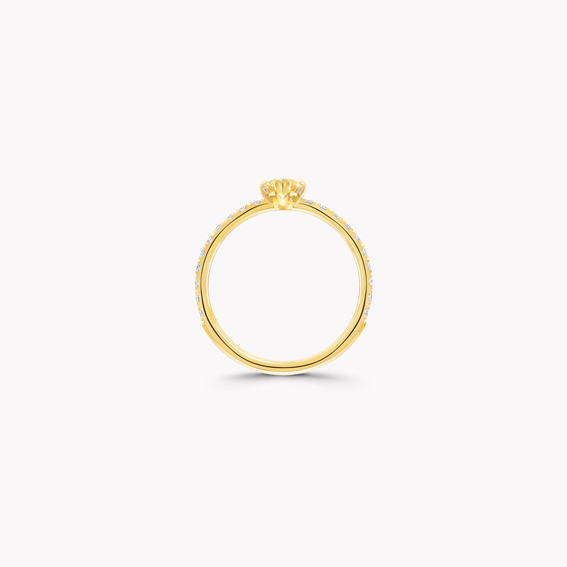 Foufou Pear Yellow Diamond Ring