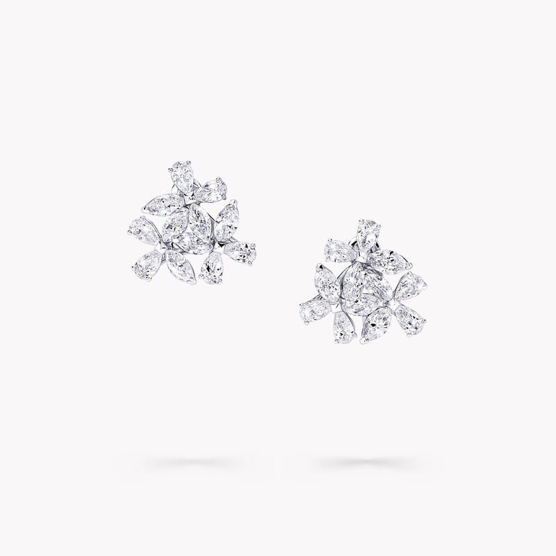 Triple Classic Butterfly Diamond Earrings