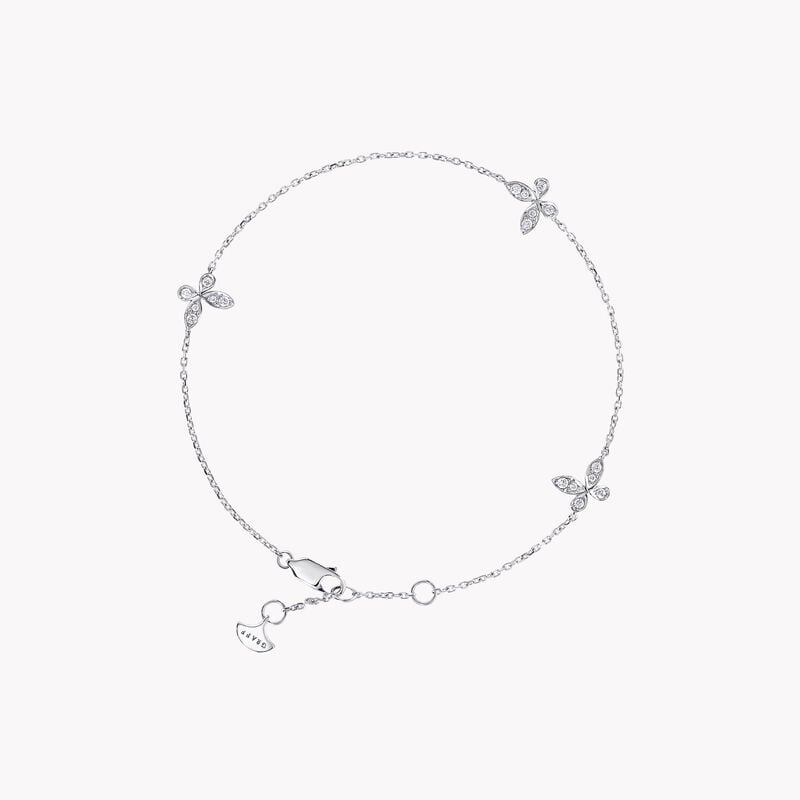 Pav&eacute; Butterfly Diamond Petite Bracelet