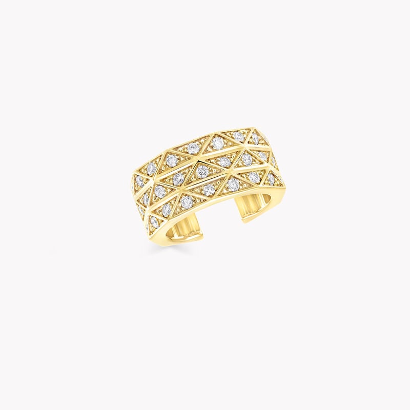 Laurence Graff Signature Three-Row Diamond Ear Cuff 