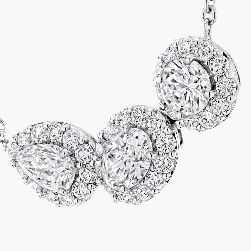 Icon Three Stone Diamond Necklace