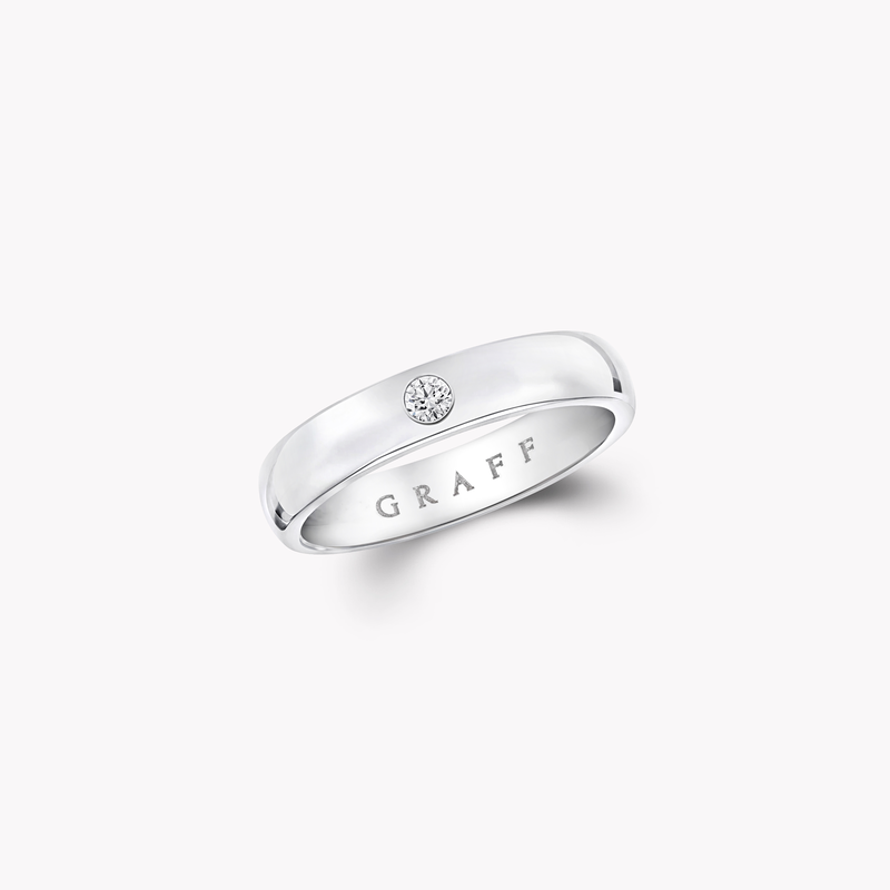D Shape Wedding Band 
