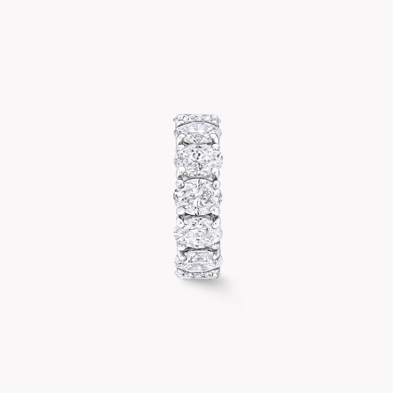 Claw Set Oval Diamond Eternity Ring